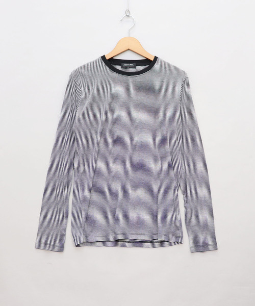 Confirm(コンファーム)の「Confirm / コンファーム 長袖フライスボーダークルーTシャツ(Tシャツ/カットソー・メンズ・ブラック/ホワイト/レッド/グリーン/ブルー・M/L/XL)」の11枚目の写真