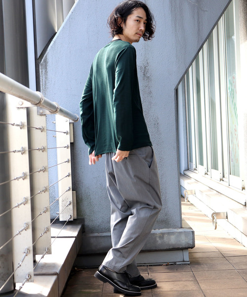 Confirm(コンファーム)の「Confirm / コンファーム 長袖フライスボーダークルーTシャツ(Tシャツ/カットソー・メンズ・ブラック/ホワイト/レッド/グリーン/ブルー・M/L/XL)」の18枚目の写真