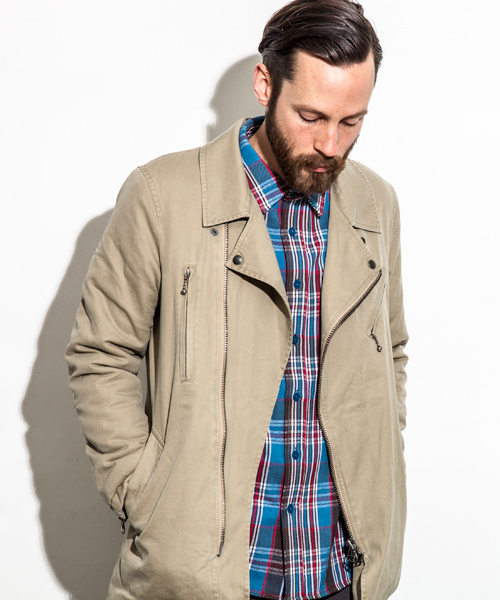 mtg.（モンタージュ）の「Riders Trench Coat（ブルゾン・メンズ・ブラック/カーキ・MEDIUM/LARGE/X-LARGE）」の10枚目の写真