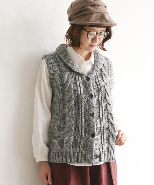 LBC（エルビーシー）の「1.5Gアクリルウールロービングベスト（ベスト・レディース・グレー/イエロー・M/L）」の2枚目の写真