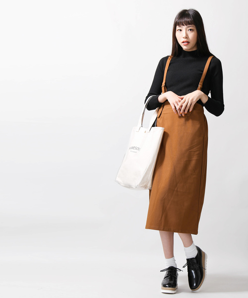 WEGO（ウィゴー）の「WEGO/細コールサス付きナロースカート（スカート・レディース・ブラック/キャメル/ワイン・FREE）」の16枚目の写真