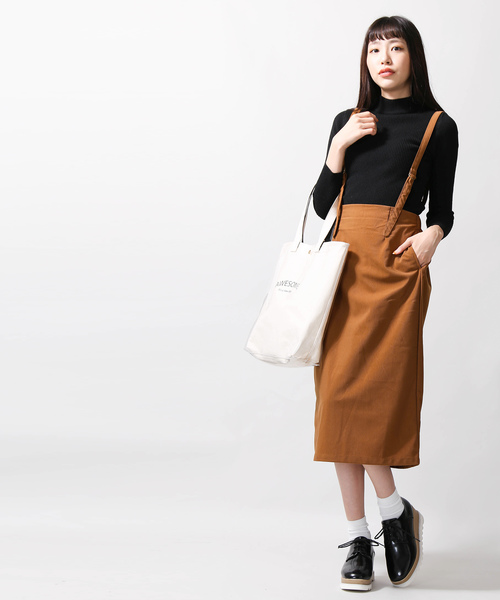 WEGO（ウィゴー）の「WEGO/細コールサス付きナロースカート（スカート・レディース・ブラック/キャメル/ワイン・FREE）」の7枚目の写真