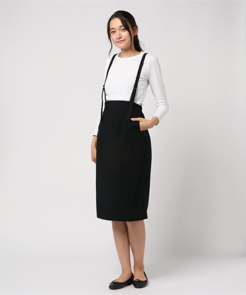 WEGO（ウィゴー）の「WEGO/細コールサス付きナロースカート（スカート・レディース・ブラック/キャメル/ワイン・FREE）」の8枚目の写真