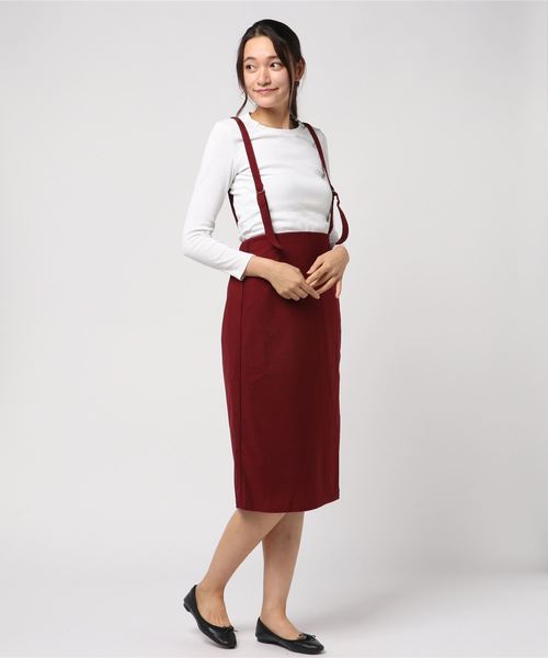 WEGO（ウィゴー）の「WEGO/細コールサス付きナロースカート（スカート・レディース・ブラック/キャメル/ワイン・FREE）」の15枚目の写真