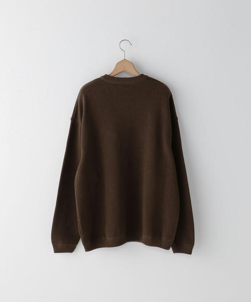 crepuscule（クレプスキュール）の「＜crepuscule＞ KANOKO CREW NECK KNIT/ニット □□（ニット/セーター・メンズ・ベージュ/ブラック/ブラウン・1/2）」の4枚目の写真