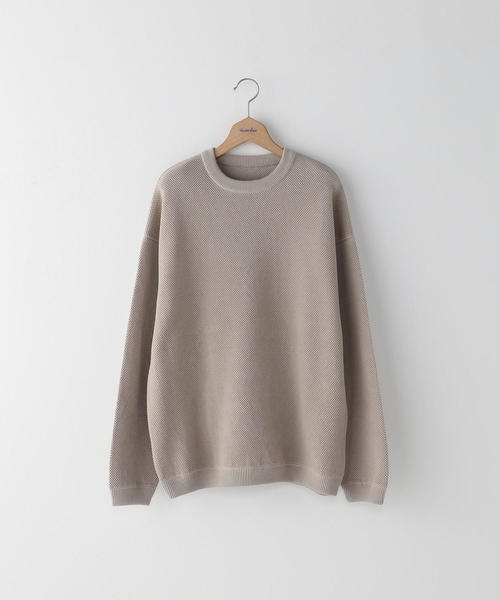 crepuscule（クレプスキュール）の「＜crepuscule＞ KANOKO CREW NECK KNIT/ニット □□（ニット/セーター・メンズ・ベージュ/ブラック/ブラウン・1/2）」の11枚目の写真