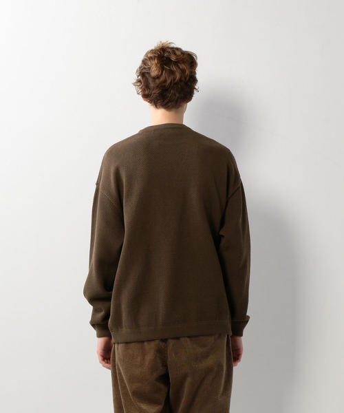 crepuscule（クレプスキュール）の「＜crepuscule＞ KANOKO CREW NECK KNIT/ニット □□（ニット/セーター・メンズ・ベージュ/ブラック/ブラウン・1/2）」の12枚目の写真