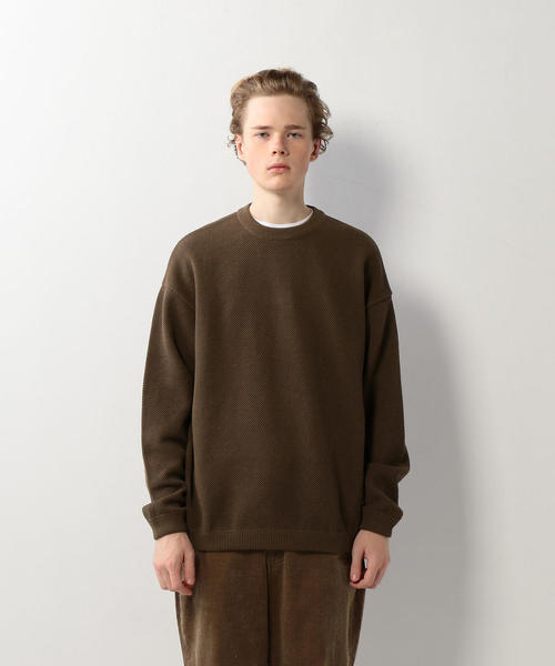 crepuscule（クレプスキュール）の「＜crepuscule＞ KANOKO CREW NECK KNIT/ニット □□（ニット/セーター・メンズ・ベージュ/ブラック/ブラウン・1/2）」の13枚目の写真