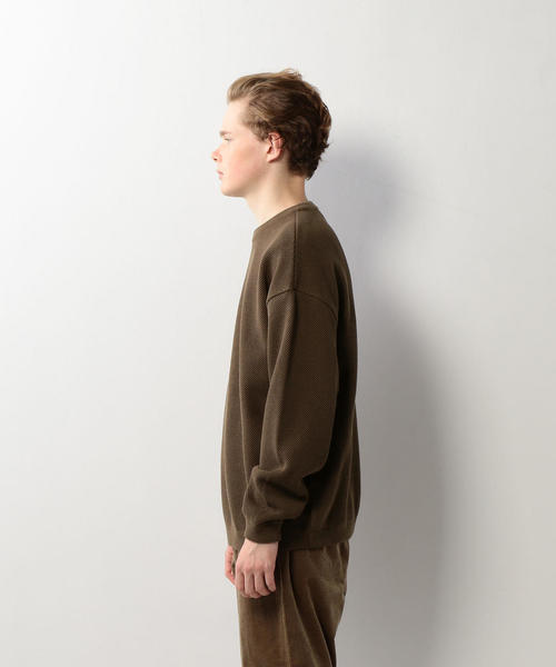 crepuscule（クレプスキュール）の「＜crepuscule＞ KANOKO CREW NECK KNIT/ニット □□（ニット/セーター・メンズ・ベージュ/ブラック/ブラウン・1/2）」の14枚目の写真
