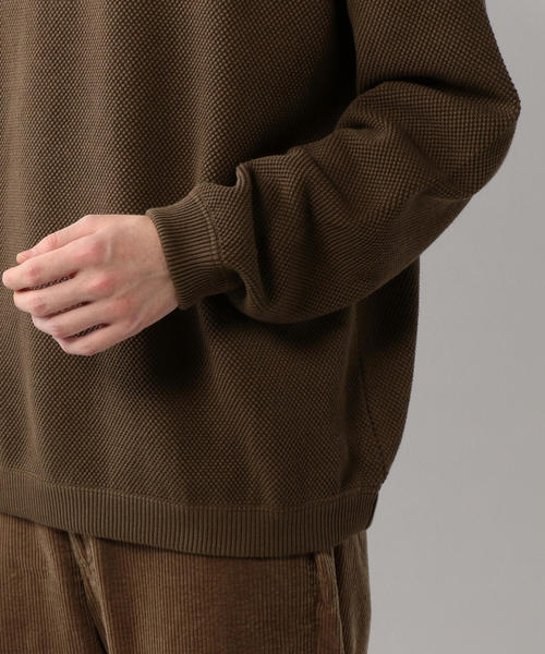 crepuscule（クレプスキュール）の「＜crepuscule＞ KANOKO CREW NECK KNIT/ニット □□（ニット/セーター・メンズ・ベージュ/ブラック/ブラウン・1/2）」の7枚目の写真