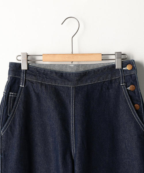 SMITH'S（スミス）の「SMITH（スミス）ハイライズパンツ（デニムパンツ・レディース・ネイビー/ホワイト・LARGE/MEDIUM/SMALL）」の5枚目の写真