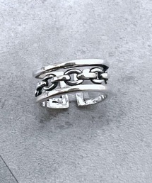 【blatto 925silver】925シルバー 変形デザイン リング フリーサイズ