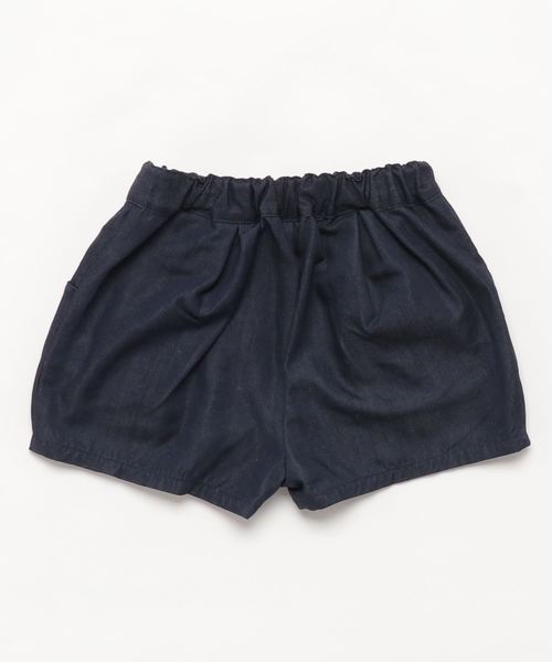 BeBe(ベベ)の「BeBe/シャンブレーストレッチショートパンツ(その他パンツ・キッズ・ネイビー・90/100/110/120/130/140/150)」の2枚目の写真