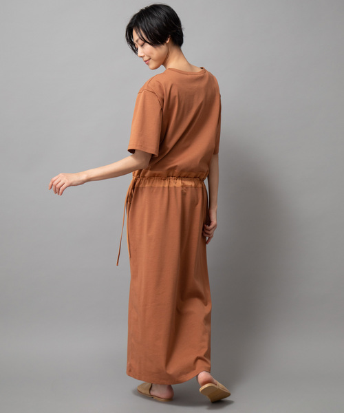 Munich（ミューニック）の「ドライタッチジャージシャーリングＴシャツワンピース（ワンピース・レディース・ホワイト/ブラック/カーキ/テラコッタ・FREE）」の13枚目の写真