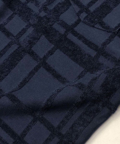 A.S.M（エーエスエム）の「チェック柄 ジャカード パイル 半袖 ポロシャツ（ポロシャツ・メンズ・グレー/ネイビー/ホワイト/ブラック・48/50）」の17枚目の写真