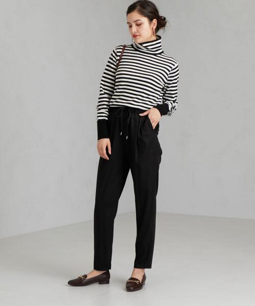 green label relaxing(グリーンレーベルリラクシング)の「◆CFC T/R ドロスト タック テーパード パンツ(その他パンツ・レディース・ブラック/ライム/ライトグレー/ピンク/ベージュ・40/42/34/44/36/38)」の14枚目の写真