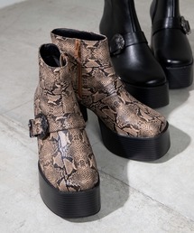 WEGO | WEGO/ウエスタンバックルベルトヒールスクエアトゥブーツ(ブーツ)