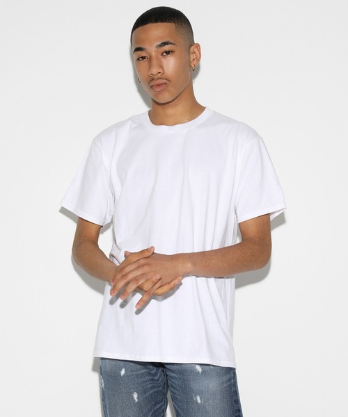 LEGENDA(レジェンダ)の「レジェンダ ベーシック クルーネックTシャツ / LEGENDA Basic Crew Neck T-Shirt(Tシャツ/カットソー・レディース・ブラック/ホワイト・S/M)」の2枚目の写真
