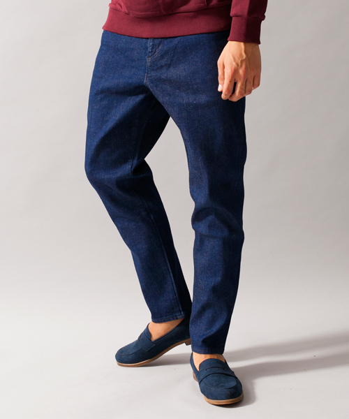 BEAUTY&YOUTH UNITED ARROWS（ビューティーアンドユースユナイテッドアローズ）の「BY ∴ デニム スラウチ テーパード 5ポケット パンツ ◆（デニムパンツ・メンズ・オフホワイト/ネイビー/ロイヤルブルー・MEDIUM/X-LARGE/LARGE/SMALL）」の5枚目の写真