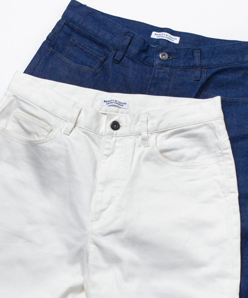 BEAUTY&YOUTH UNITED ARROWS（ビューティーアンドユースユナイテッドアローズ）の「BY ∴ デニム スラウチ テーパード 5ポケット パンツ ◆（デニムパンツ・メンズ・オフホワイト/ネイビー/ロイヤルブルー・MEDIUM/X-LARGE/LARGE/SMALL）」の13枚目の写真