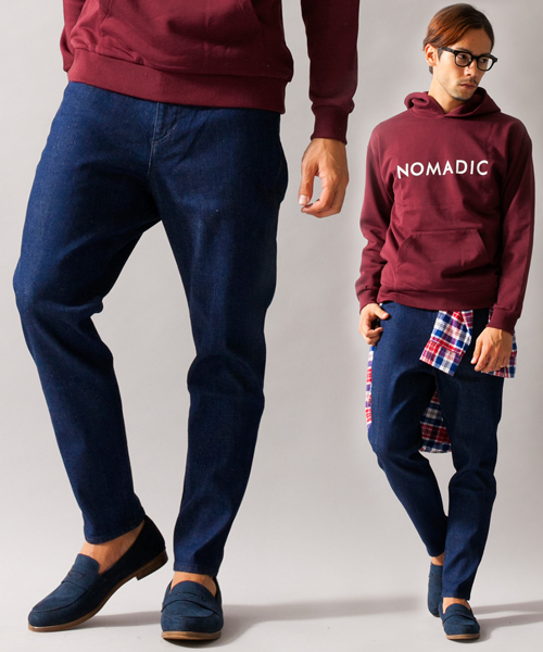 BEAUTY&YOUTH UNITED ARROWS（ビューティーアンドユースユナイテッドアローズ）の「BY ∴ デニム スラウチ テーパード 5ポケット パンツ ◆（デニムパンツ・メンズ・オフホワイト/ネイビー/ロイヤルブルー・MEDIUM/X-LARGE/LARGE/SMALL）」の3枚目の写真