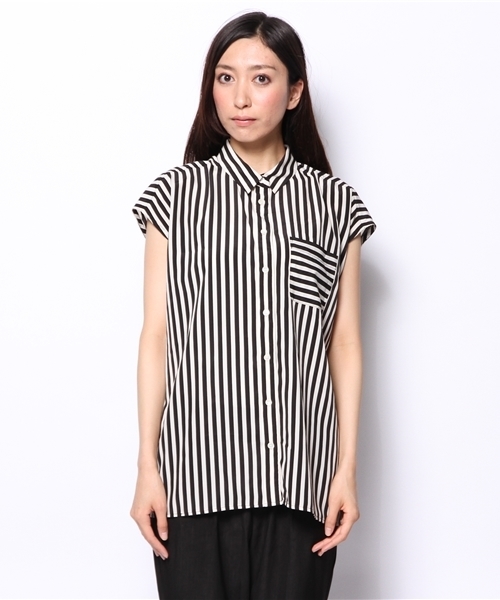 LOUNGEDRESS（ラウンジドレス）の「ストライプシャツブラウス
