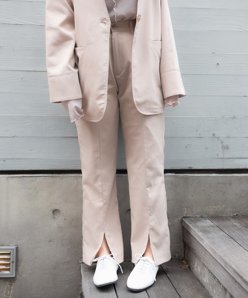 VANNIE U(ヴァニーユー)の「VANNIE U フロントスリットとろみパンツ(その他パンツ・レディース・ライトグリーン/ベージュ/ライトブルー・FREE)」の9枚目の写真
