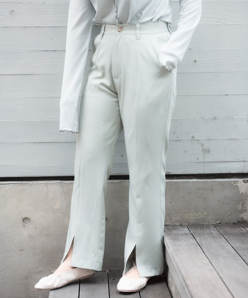 VANNIE U(ヴァニーユー)の「VANNIE U フロントスリットとろみパンツ(その他パンツ・レディース・ライトグリーン/ベージュ/ライトブルー・FREE)」の14枚目の写真