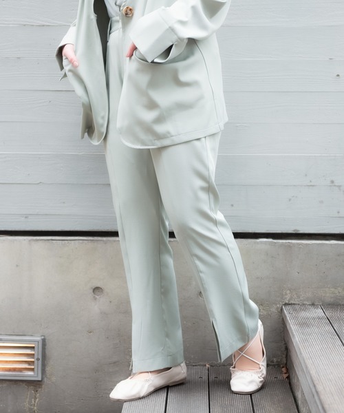 VANNIE U(ヴァニーユー)の「VANNIE U フロントスリットとろみパンツ(その他パンツ・レディース・ライトグリーン/ベージュ/ライトブルー・FREE)」の18枚目の写真