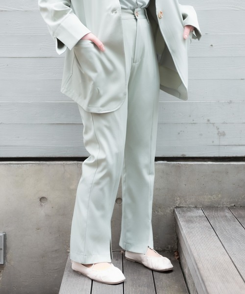 VANNIE U(ヴァニーユー)の「VANNIE U フロントスリットとろみパンツ(その他パンツ・レディース・ライトグリーン/ベージュ/ライトブルー・FREE)」の19枚目の写真