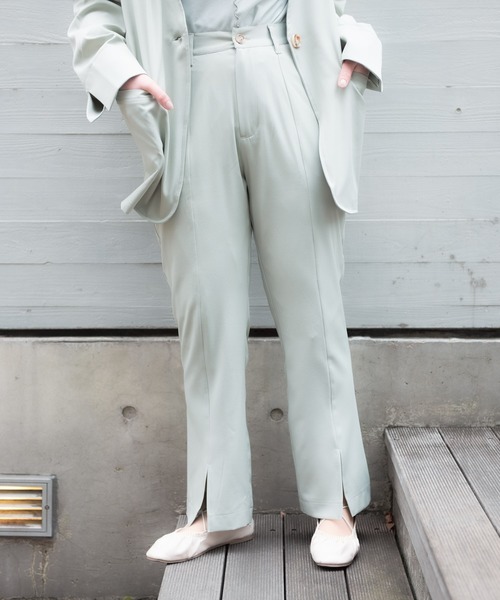VANNIE U(ヴァニーユー)の「VANNIE U フロントスリットとろみパンツ(その他パンツ・レディース・ライトグリーン/ベージュ/ライトブルー・FREE)」の20枚目の写真