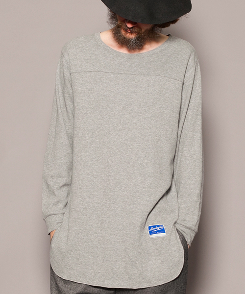 MONKEY TIME（モンキータイム）の「MT ∴ 40サーマル ロング Tシャツ（Tシャツ/カットソー・メンズ・ホワイト/ブラック/ライトグレー・MEDIUM/SMALL/LARGE）」の3枚目の写真