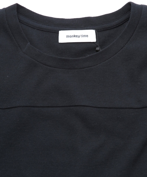 MONKEY TIME（モンキータイム）の「MT ∴ 40サーマル ロング Tシャツ（Tシャツ/カットソー・メンズ・ホワイト/ブラック/ライトグレー・MEDIUM/SMALL/LARGE）」の7枚目の写真