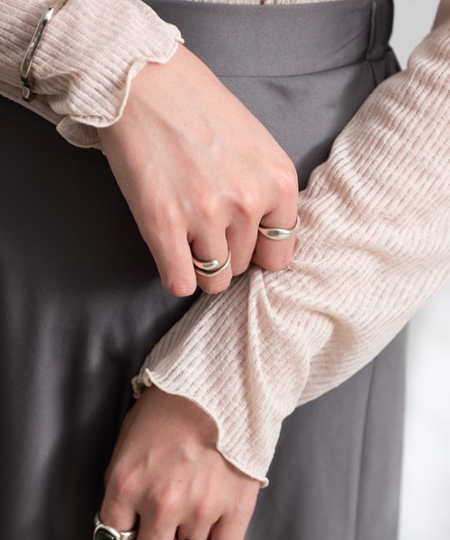 Aunt Marie's（アントマリーズ）の「ソフトシアーメローデザイントップス / AUNT MARIE'S（Tシャツ/カットソー・レディース・ライトグレー/ブラック/ナチュラル・FREE）」の22枚目の写真