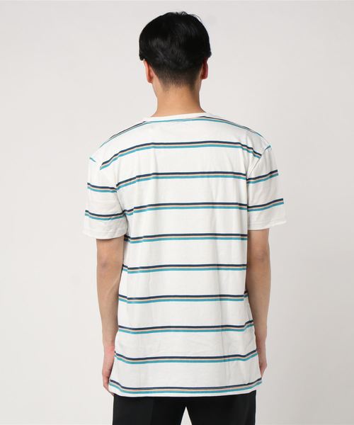 90s USA製 Quiksilver クイックシルバー ボーダー Tシャツ M 専用90s USA製クイックシルバーQuiksilver ボーダーTシャツ 総柄
