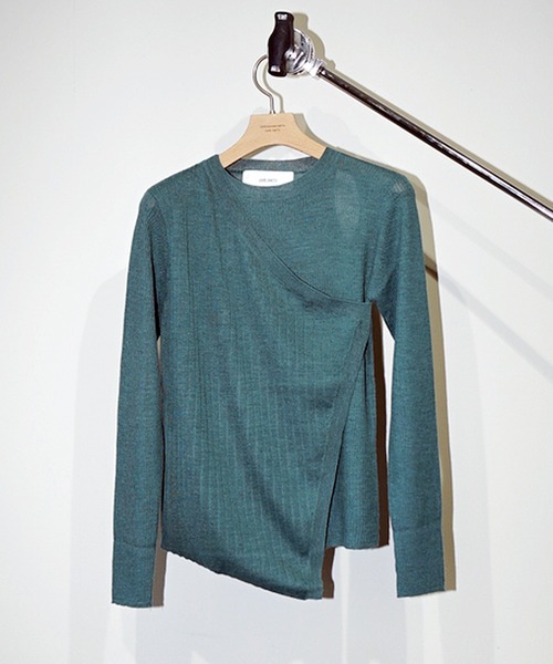 JANESMITH（ジェーンスミス）の「JANESMITH ジェーンスミス / LAYERED CREW NECK KNIT レイヤードクルーネックニット / 20WKN-514L（ニット/セーター・レディース・グリーン系その他/ベージュ・FREE）」の8枚目の写真