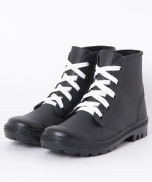 ABC SELECT エービーシーセレクト W9001 LACE UP RAIN レインブーツ BLACK/WHITE