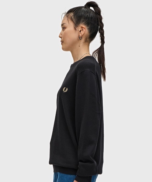 フレッドペリー Classic Crew Neck Jumper セーター M Classic V Neck Jumper(S 198：BLACK): | FRED PERRY JAPAN