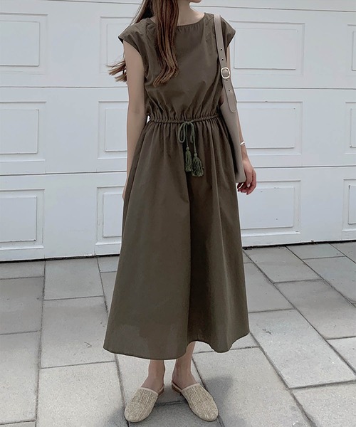 セール Osharesta Tokyo 大人キレイめ タッセルベルトコットンワンピース ワンピース おしゃれスタ オシャレスタ のファッション通販 Zozotown