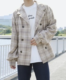 PairPair | ダブルボタンチェックシャツ(シャツ/ブラウス)