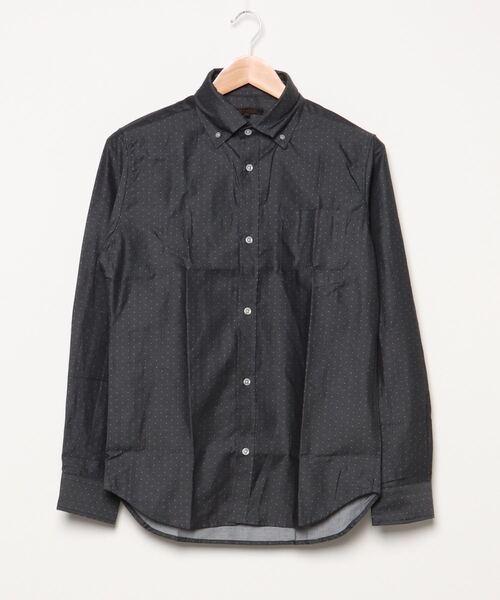ボタンダウン長袖シャツ シャツ ブラウス M F Editorial エムエフエディトリアル のファッション コットン小紋柄プリント トップス シャツ ブラウス エムエフエディトリアルメンズ M F Editorial Men セール