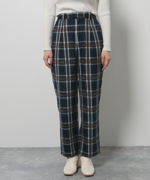 PAGEBOY（ページボーイ）の「モールチェックストレートパンツ（その他パンツ・レディース・グリーン系その他/ブルー系その他・SMALL/MEDIUM）」の6枚目の写真