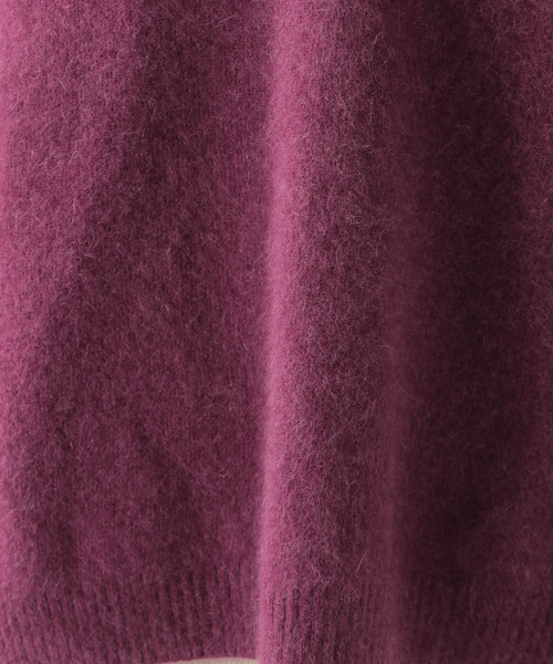 BAYFLOW（ベイフロー）の「ラクーンMIX Vネックニットプルオーバー（ニット/セーター・レディース・ライトブルー/ベージュ/パープル/マスタード/オレンジ/ネイビー・SMALL/MEDIUM）」の22枚目の写真