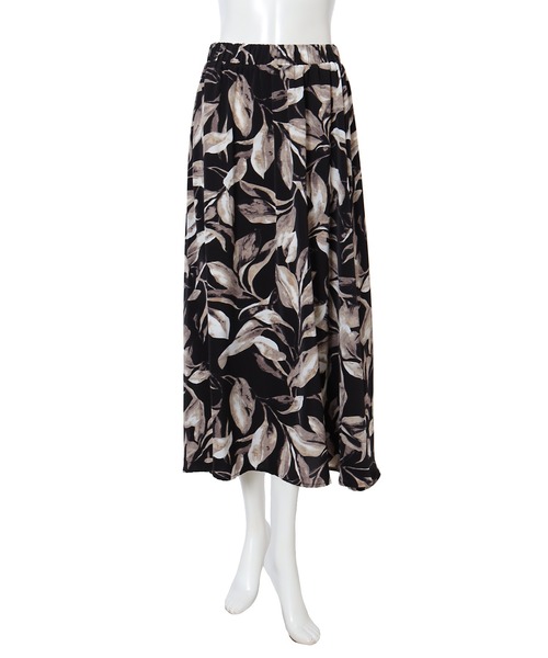 fifth（フィフス）の「ウエストゴムフラワーフレアスカート（スカート・レディース・ホワイト/ブラック・MEDIUM）」の4枚目の写真