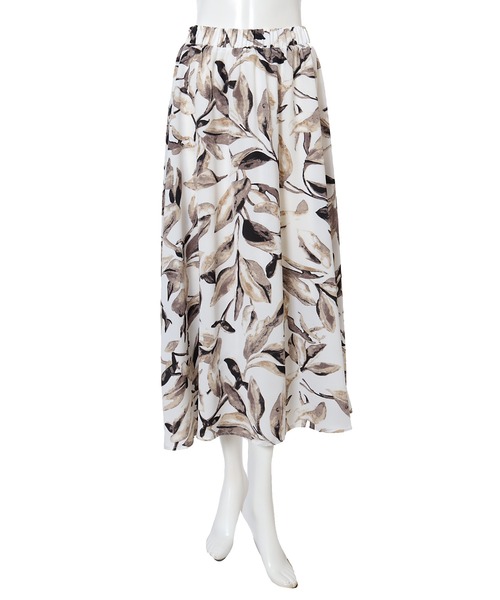 fifth（フィフス）の「ウエストゴムフラワーフレアスカート（スカート・レディース・ホワイト/ブラック・MEDIUM）」の10枚目の写真