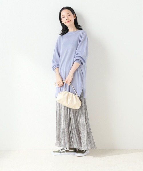 SLOBE IENA(スローブイエナ)の「ウォッシャブル ハイゲージモックネックプルオーバー【手洗い可能】◆(ニット/セーター・レディース・ブルー/ベージュ/ネイビー・FREE)」の10枚目の写真