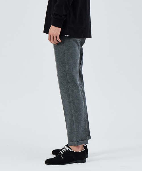 lideal（リデアル）の「LIDEAL PARTY ウール起毛 カルゼ テーパードパンツ（スラックス・メンズ・ブラウン/グレー・32/30/31/29）」の4枚目の写真