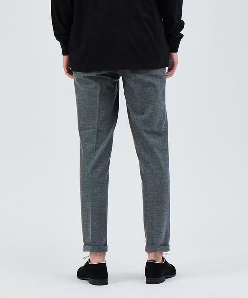 lideal（リデアル）の「LIDEAL PARTY ウール起毛 カルゼ テーパードパンツ（スラックス・メンズ・ブラウン/グレー・32/30/31/29）」の5枚目の写真