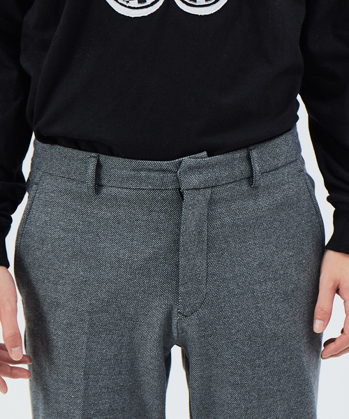 lideal（リデアル）の「LIDEAL PARTY ウール起毛 カルゼ テーパードパンツ（スラックス・メンズ・ブラウン/グレー・32/30/31/29）」の6枚目の写真