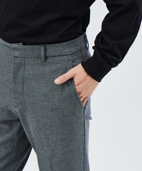 lideal（リデアル）の「LIDEAL PARTY ウール起毛 カルゼ テーパードパンツ（スラックス・メンズ・ブラウン/グレー・32/30/31/29）」の7枚目の写真